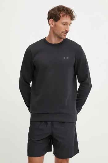 Mikina Under Armour Unstoppable Fleece Crew pánská, černá barva, s potiskem, 1389351