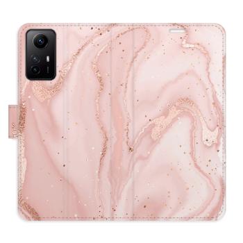 Flipové pouzdro iSaprio - RoseGold Marble - Xiaomi Redmi Note 12S