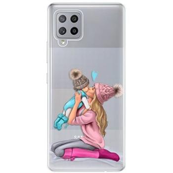 iSaprio Kissing Mom - Blond and Boy pro Samsung Galaxy A42 (kmbloboy-TPU3-A42)