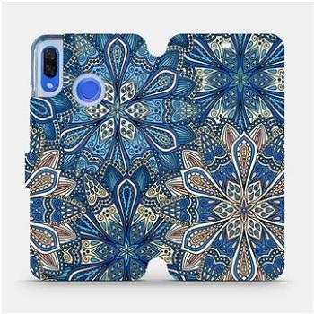 Flipové pouzdro na mobil Huawei Nova 3 - V108P Modré mandala květy (5903226398287)