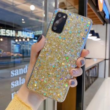 GLITTER ochranný obal Samsung Galaxy Note 10 Plus zlatý