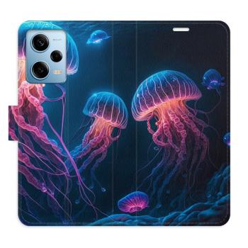 Flipové pouzdro iSaprio - Jellyfish - Xiaomi Redmi Note 12 Pro 5G / Poco X5 Pro 5G