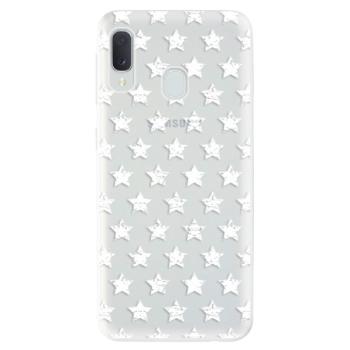 Odolné silikonové pouzdro iSaprio - Stars Pattern - white - Samsung Galaxy A20e