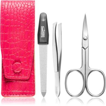 DuKaS Premium Line Solingen 892 cestovní set Pink Crocodile