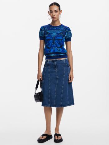 Desigual Butterfly Póló Kék