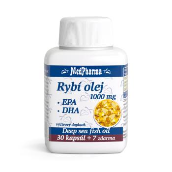 MEDPHARMA Rybí olej 1000 mg - EPA + DHA mg 37 tobolek