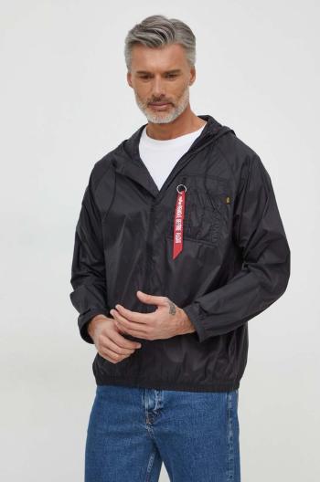 Bunda Alpha Industries pánská, černá barva, přechodná