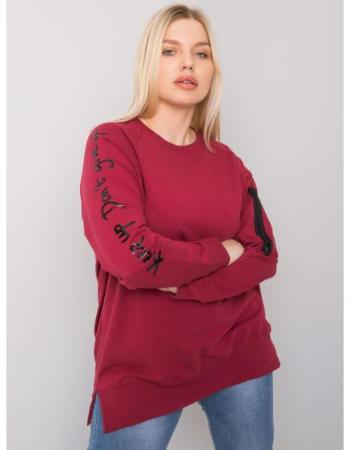 Dámská tunika plus size PARMA bordó 