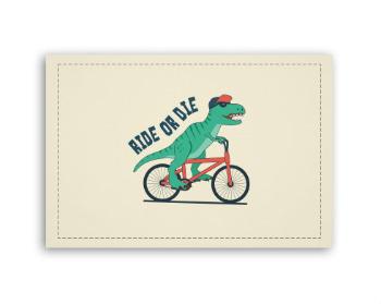 Fotoobraz 90x60 cm střední  Ride or die dinosaur