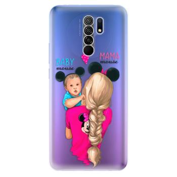 Odolné silikonové pouzdro iSaprio - Mama Mouse Blonde and Boy - Xiaomi Redmi 9