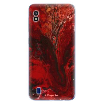 Odolné silikonové pouzdro iSaprio - RedMarble 17 - Samsung Galaxy A10