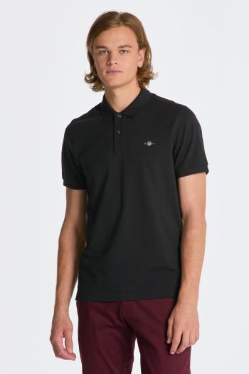 POLOKOŠILE GANT REG SHIELD SS PIQUE POLO BLACK