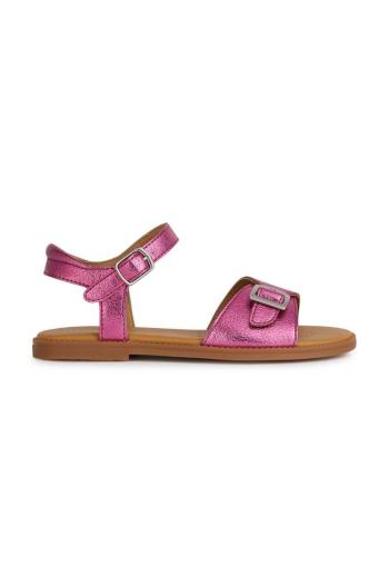 Dětské sandály Geox SANDAL fialová barva