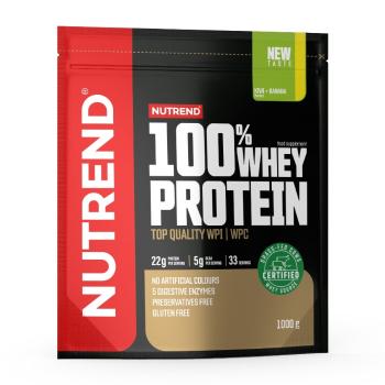 Práškový koncentrát Nutrend 100% WHEY Protein 1000g  banán-jahoda