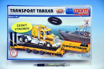 Teddies Monti 46 Transport Trailer Western Star Stavebnice 1:48 v krabici 32x20,5x7,5cm