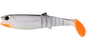 Savage gear gumová nástraha cannibal shad bulk white/black - 6,8 cm 3 g