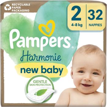 Pampers Harmonie Size 2 jednorázové pleny 4-8 kg 32 ks