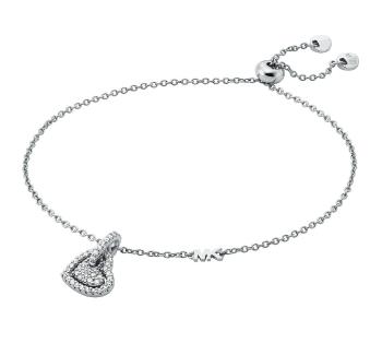 Michael Kors Něžný stříbrný náramek se zirkony Love Kors MKC1748CZ040