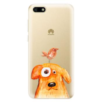 Odolné silikonové pouzdro iSaprio - Dog And Bird - Huawei Y5 2018