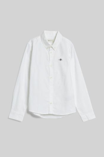 KOŠILE GANT SHIELD OXFORD BD SHIRT WHITE