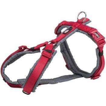 TRIXIE PREMIUM DOG HARNESS M-L Kutyahám túrázáshoz, piros, méret