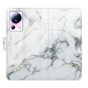 Flipové pouzdro iSaprio - SilverMarble 15 - Xiaomi 13 Lite