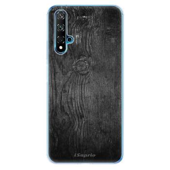 Odolné silikonové pouzdro iSaprio - Black Wood 13 - Huawei Nova 5T