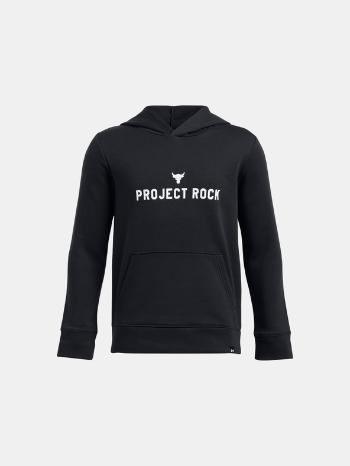 Under Armour Project Rock Rival Hoodie Mikina dětská Černá