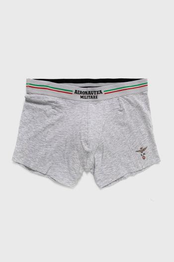 Boxerky Aeronautica Militare (2-pack) pánské, šedá barva