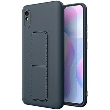 Kickstand silikonový kryt na Xiaomi Note 9 Pro / Note 9S, modrý (WOZ42127)