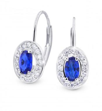 Cutie Jewellery Půvabné náušnice s třpytivými zirkony Z8049-55-X-2 modrá