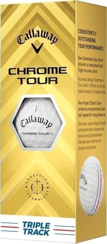 Callaway Chrome Tour White Triple Track Golfové míčky