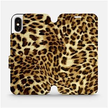 Flipové pouzdro na mobil Apple iPhone X - VA33P Leopardí vzor (5903516093427)