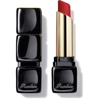 Guerlain KissKiss Tender Matte 16H rtěnka s matným efektem - 910 Wanted Red