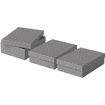 ESSELTE Home velikost M nízká 26.5 x 10 x 36 cm, šedá - set 3 ks (628285)