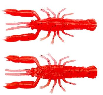 Savage gear gumová nástraha 3d crayfish rattling red uv 8 ks - 5,5 cm 1,6 g