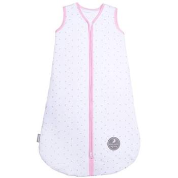 Natulino spací pytel jaro/podzim, Natural White Grey Little Leaves / Pink, L (12 – 18 m) (5903148271910)