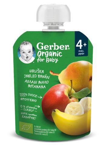 GERBER Organic Kapsička hruška, jablko a banán 90 g​