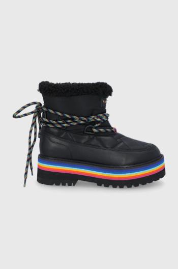 Sněhule Kurt Geiger London Toronto Rainbow černá barva