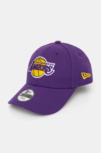 Dětská baseballová čepice New Era LOS ANGELES LAKERS fialová barva, s aplikací, 11405635