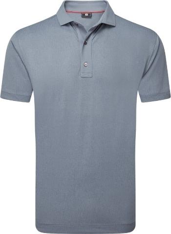 Footjoy Etched Texture Print Lisle Mens Flint M Polo košile
