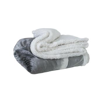 Pătură din piele de miel Feather grey , 150 x 200cm