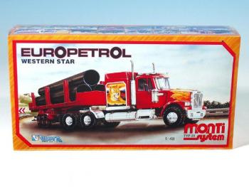 Monti 26 Europetrol Western star Stavebnice 1:v krabici 32x20,5x7,5cm