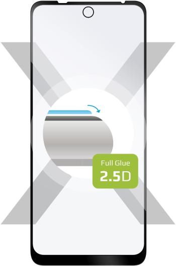 Üvegfólia FIXED FullGlue-Cover Motorola Moto E40 üvegfólia - fekete