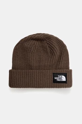 Čepice The North Face Salty Lined Beanie zelená barva, NF0A3FJW1OI1