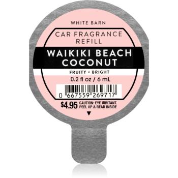 Bath & Body Works Waikiki Beach Coconut vůně do auta náhradní náplň 6 ml