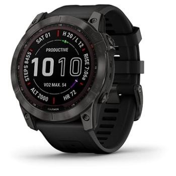 Garmin Fenix 7X Sapphire Solar Carbon Gray DLC Titanium/Black Band (010-02541-11)