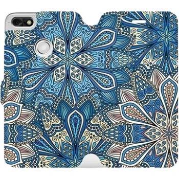 Flipové pouzdro na mobil Huawei P9 Lite mini - V108P Modré mandala květy (5903226129584)