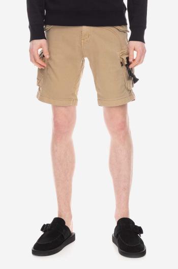 Kraťasy Alpha Industries Special OPS Short pánské, béžová barva, 106254.14-beige