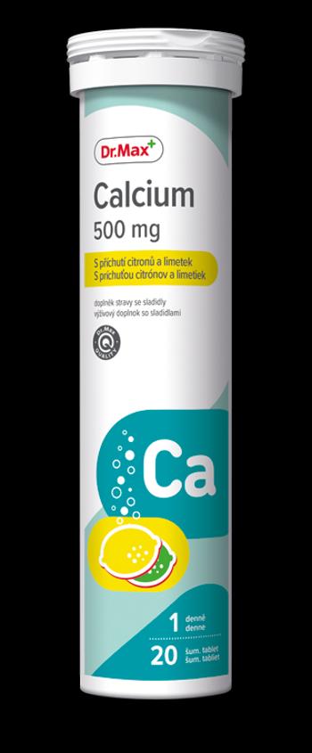 Dr. Max Calcium 500 mg citron a limetka 20 šumivých tablet